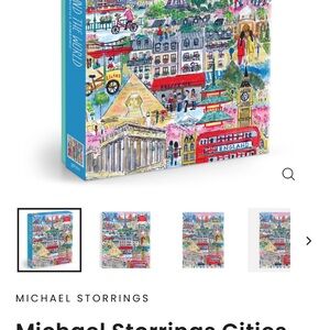 Michael Storrings Around the World Puzzle - Colorful Landmarks